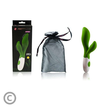 Vibratore doppio stimolazione clitoride, 30 modalità, silicone FDA